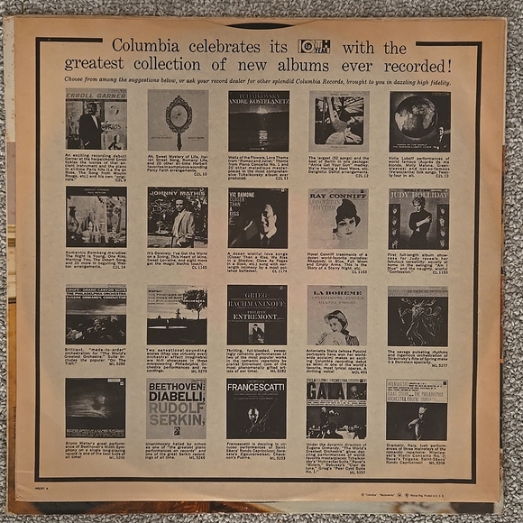 Johnny Mathis Open Fire, Two Guitars Vinyl LP Album - Picture 4 of 6